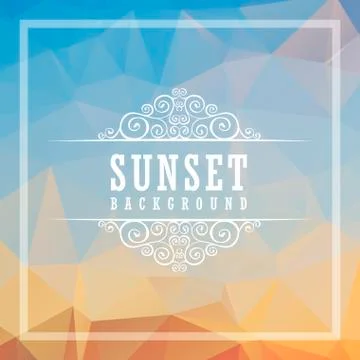 Abstract Geometric background. Summer abstract background poster Stock Illustration