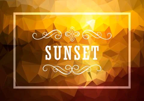 Abstract Geometric background. Summer abstract background poster Stock Illustration