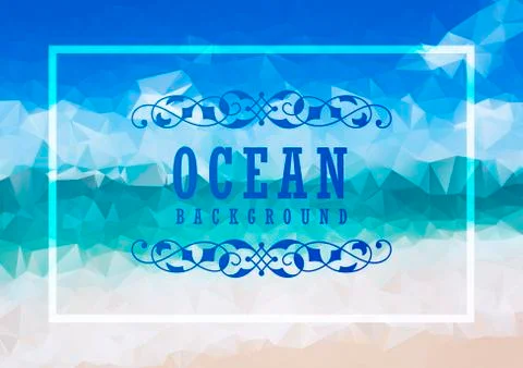 Abstract Geometric background. Summer abstract background poster Stock Illustration