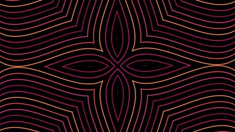 Abstract geometric background with symmetrical patterns Stock Footage 329952124
