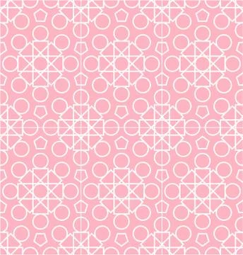 Abstract geometric background with techno ornament Stock Illustration