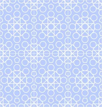 Abstract geometric background with techno ornament Stock Illustration