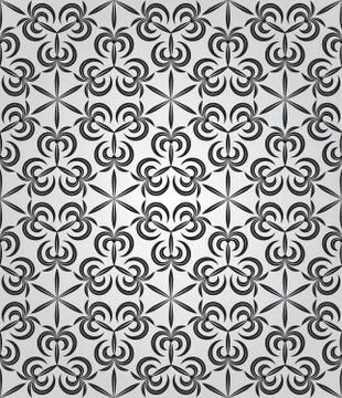 Abstract geometric background with techno ornament Stock Illustration