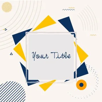 Abstract  Geometric Background Template Illustrazione stock