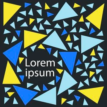 Abstract geometric background texture for poster cover design. bright vector  Stock Illustration