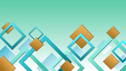 Abstract geometric background with tilted squares and diamonds on a soft mi.. Stock Footage 339285610