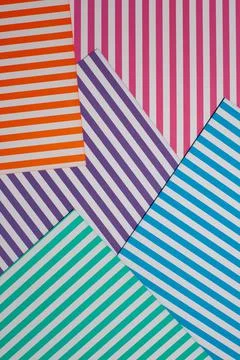 Abstract, geometric background. Top view of a geometric background of striped Stock Photos