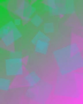 Abstract Geometric Background with Translucent Shapes and Green to Purple G.. 스톡 일러스트