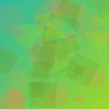 Abstract geometric background with transparent green and blue shapes 스톡 일러스트