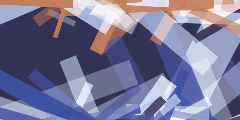 Abstract geometric background with transparent overlapping rectangular shap.. Stockillustratie
