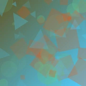 Abstract Geometric Background with Transparent Overlapping Shapes and Soft .. Stockillustratie
