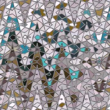 Abstract geometric background with transparent triangles in zigzag pattern. Illustrazione stock