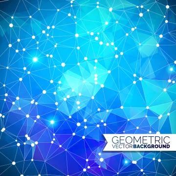 Abstract geometric background. Triangle design with polygonal shape and white Illustrazione stock