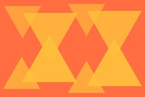 Abstract Geometric Background Triangle Shapes and Designs Orange Colors 库存插图