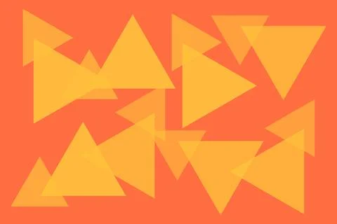 Abstract Geometric Background Triangle Shapes and Designs Orange Colors イラスト素材