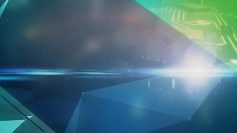 Abstract geometric background with triangles and circuit board. Video stock 77511959