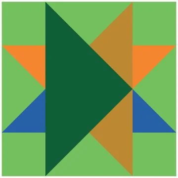 Abstract geometric background with triangles and rhombuses, vector illustration. Stock Illustration
