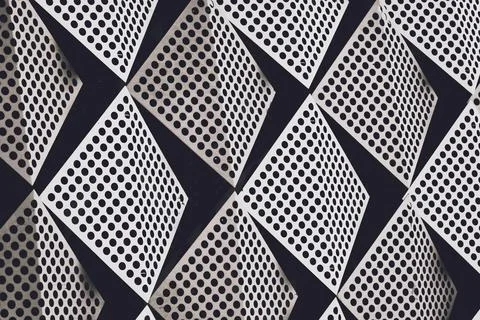 Abstract geometric background with triangles and buildings cells 库存照片