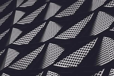 Abstract geometric background with triangles and buildings cells 스톡 사진