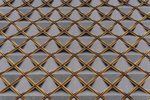 Abstract geometric background with triangles and buildings cells 库存照片