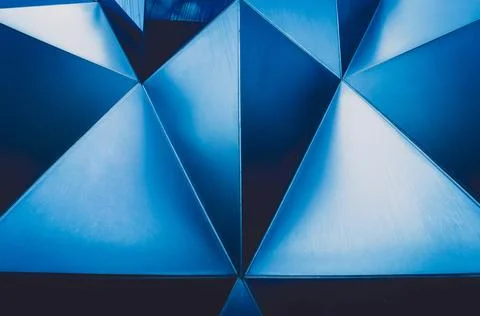 Abstract geometric background with triangles and buildings cells 스톡 사진