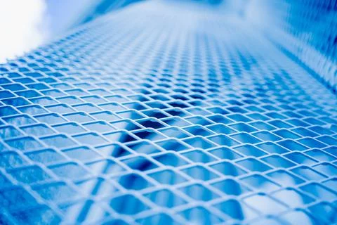 Abstract geometric background with triangles and buildings cells 스톡 사진
