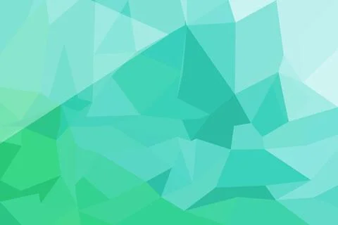 Abstract geometric background with triangles in green and blue Stock Photos