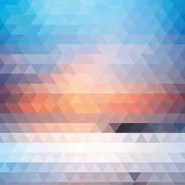 Abstract geometric background of the triangles Stock Illustration