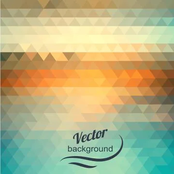 Abstract geometric background of the triangles Stock Illustration