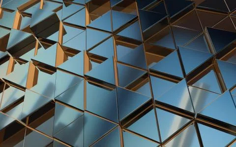 Abstract geometric background of triangles Stock Illustration