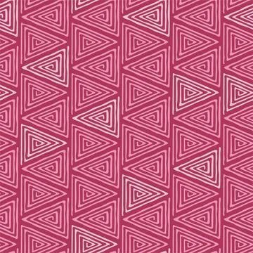 Abstract geometric background of triangles. Vector red seamless pattern. 库存插图