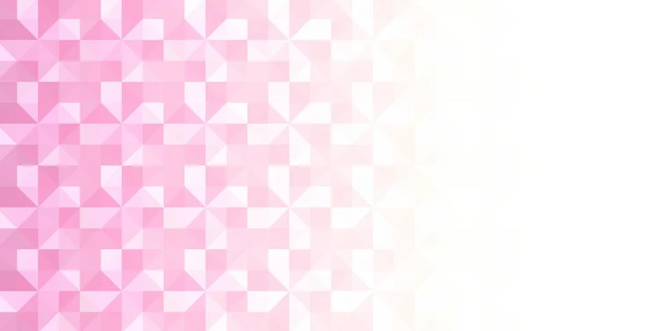 Abstract geometric background. Triangular pixelation. Mosaic, pink gradient. Illustrazione stock