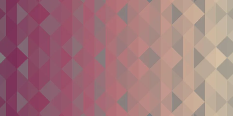 Abstract geometric background. Triangular pixelation. Mosaic, pink gradient. 스톡 일러스트