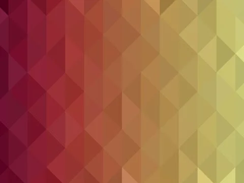 Abstract geometric background. Triangular pixelation. Mosaic, red gradient. Ilustração Stock