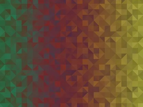 Abstract geometric background. Triangular pixelation. Mosaic, color gradient. Stockillustratie