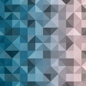 Abstract geometric background. Triangular pixelation. Mosaic, color gradient. Illustrazione stock