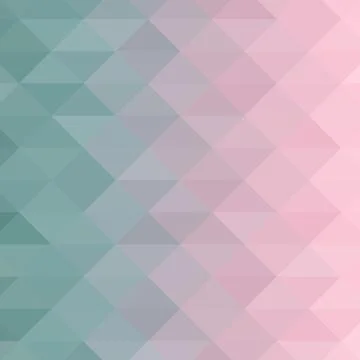 Abstract geometric background. Triangular pixelation. Mosaic, pink gradient. Stock Illustration