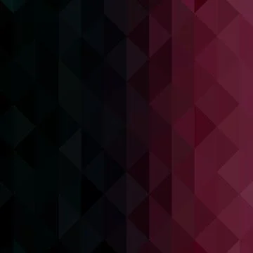 Abstract geometric background. Triangular pixelation. Mosaic, red gradient. Stock Illustration