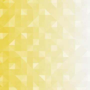 Abstract geometric background. Triangular pixelation. Mosaic, yellow gradient Illustrazione stock
