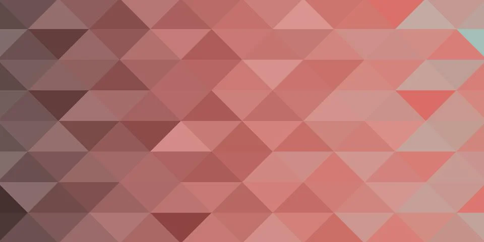 Abstract geometric background. Triangular pixelation. Mosaic, pink gradient. Illustrazione stock