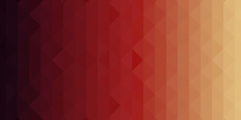 Abstract geometric background. Triangular pixelation. Mosaic, red gradient. Stock Illustration