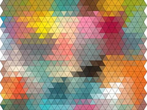 Abstract geometric background of triangular polygons 스톡 일러스트