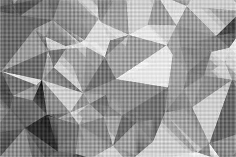 Abstract geometric background of triangular polygons. Retro halftone mosaic t Stock Illustration