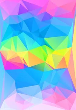 Abstract geometric background of triangular polygons. Retro mosaic triangle b Stock Illustration