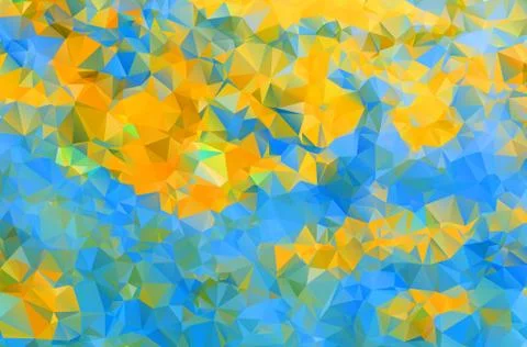 Abstract geometric background of triangular polygons. Retro mosaic triangle b Illustrazione stock