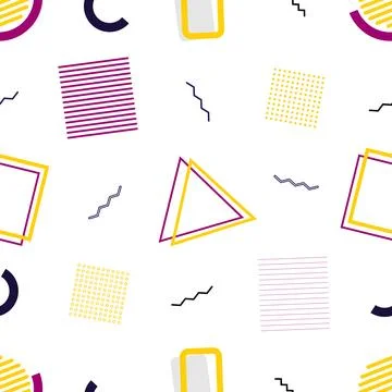 Abstract geometric background from various geometric shapes - triangles, ci.. 스톡 일러스트