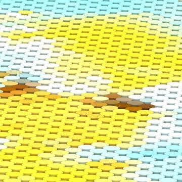 Abstract geometric background. Various pattern. Modern artistic backdrop. Illustrazione stock