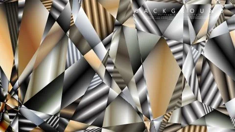 Abstract geometric background. vector gradient metal triangle Stock-Illustration