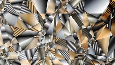 Abstract geometric background. vector gradient metal triangle Stock Illustration