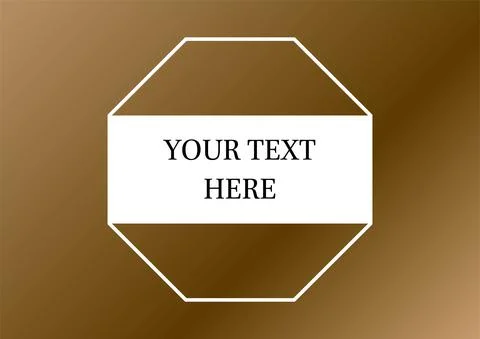 Abstract geometric background. Vector illustration. gold place for text Stock Illustration